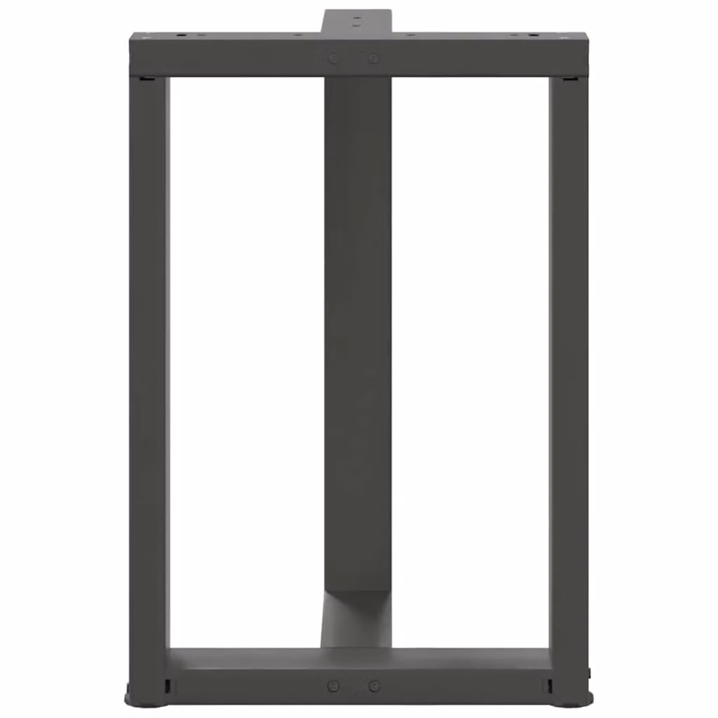 Berkfield Home T-Shaped Dining Table Legs, 2 Piece Steel Set in Anthracite and Black, W: 50 cm, D: 35 cm, H: 72-73 cm – 4