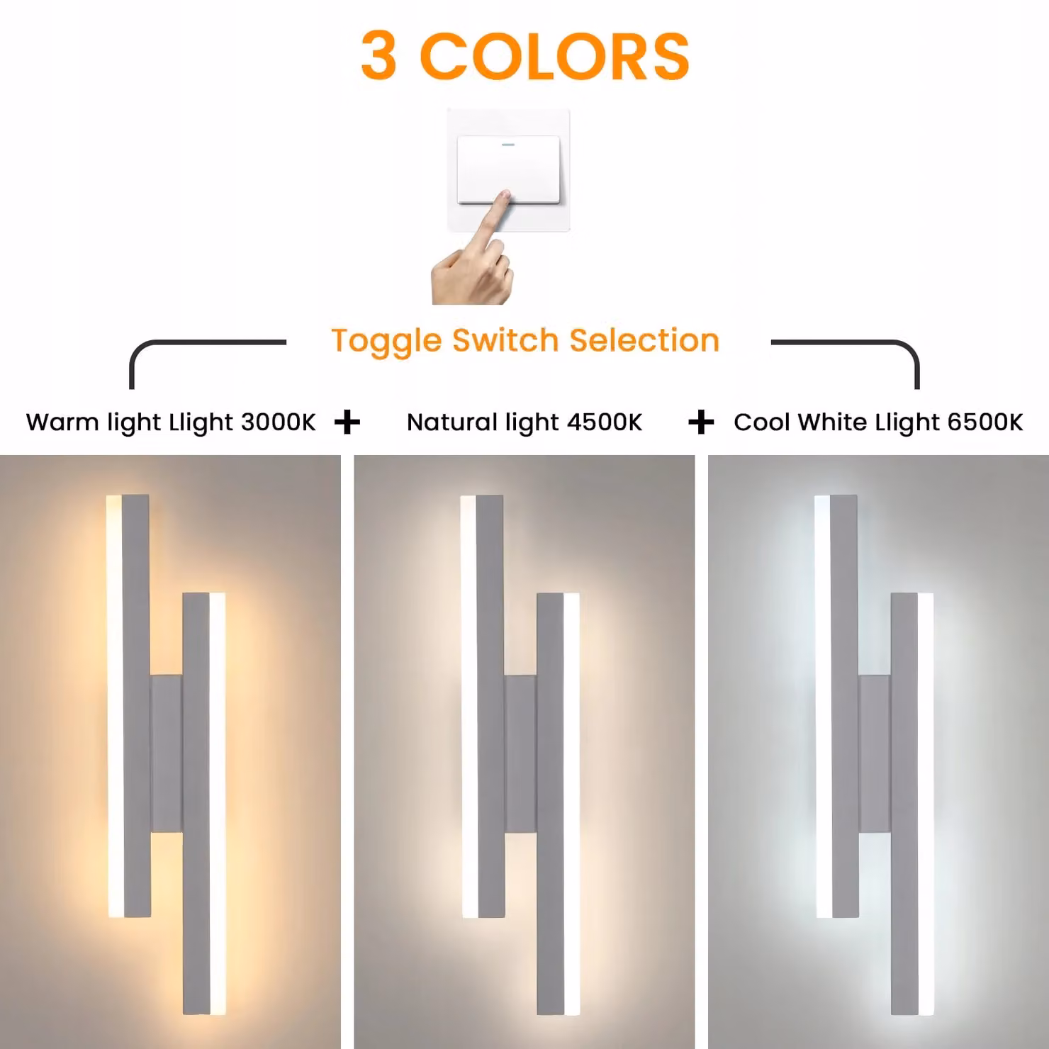 COMELY Modern 16W Dimmable LED Indoor Wall Light in White – 3