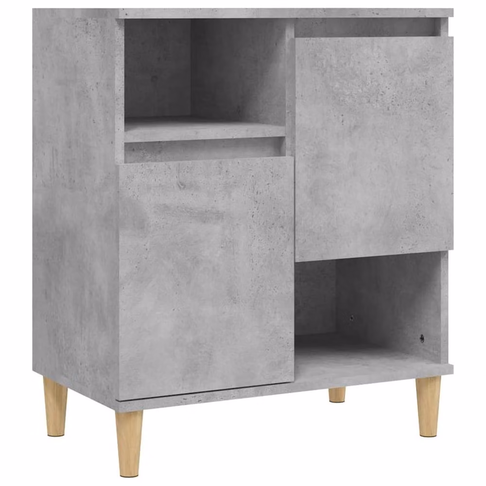 Berkfield Home Sideboard in Concrete Grey, W/D/H: 60 x 35 x 70 cm – 2