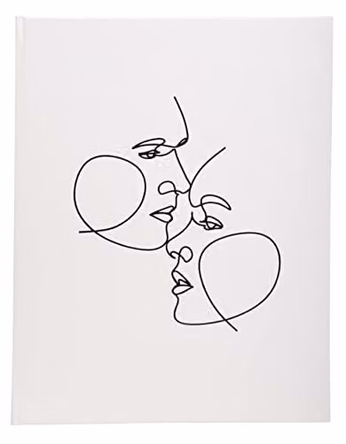 Exacompta Art Faux Leather Hardcover Guest Book with 100 Blank Pages, W: 27 cm, H: 22 cm – 1