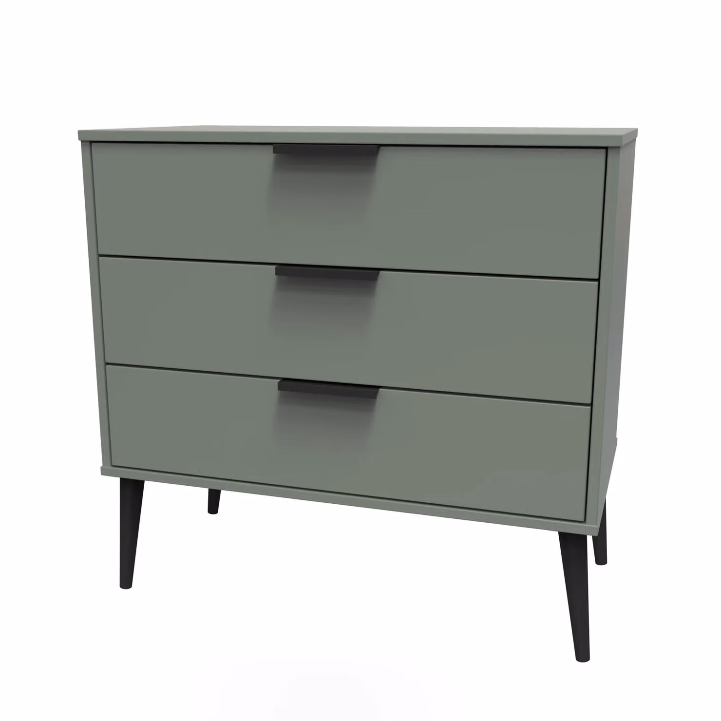 Ready Assembled 2 U Fuji 3 Drawer Chest in Pale Green – 2