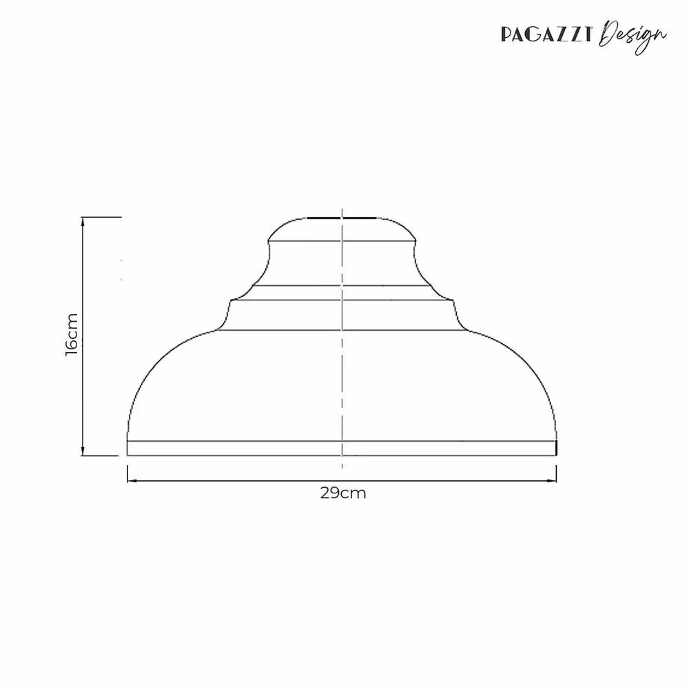 Pagazzi Maris Matte Grey and Gold Easy-Fit Dome Pendant Light – 3