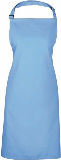 Premier Colours Adult Bib Apron Workwear Pack of 2 in Blue