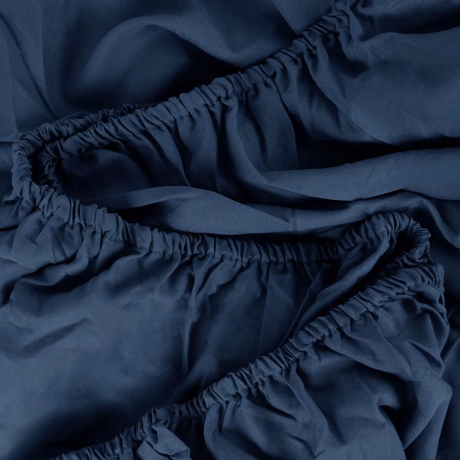 Brentfords Blue Plain Non-Iron Microfibre Fitted Bed Sheet, W/D/H: 90 x 190 cm – 4