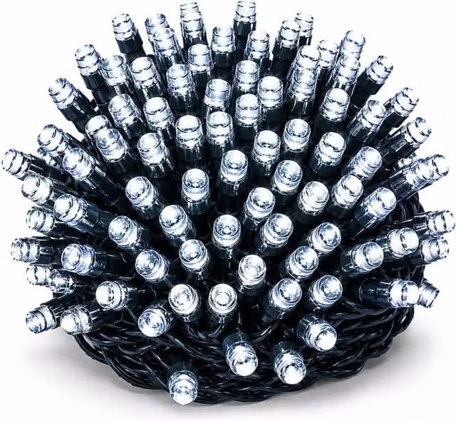 Simpa 200 LED Multi-Action Battery Operated String Lights in White – 1