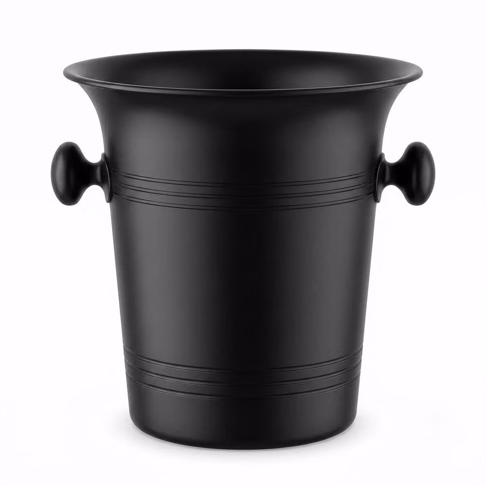 Chabrias Ltd Matte Black Wine Cooler and Champagne Ice Bucket, 3.5 l – 2