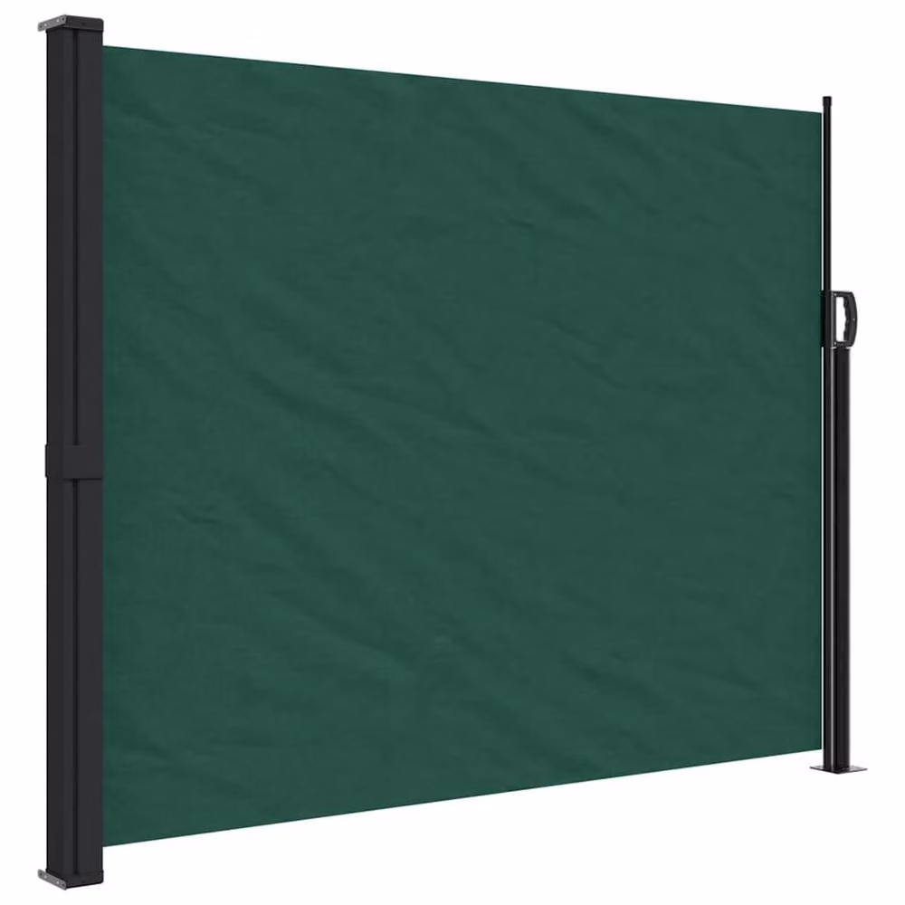 Berkfield Home Retractable Side Awning in Dark Green, W/H: 160 x 300 cm – 2