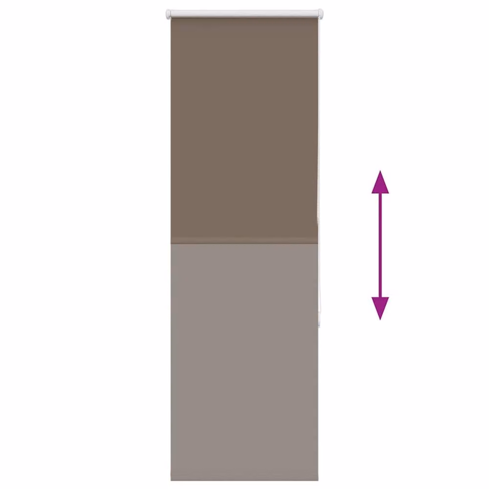Berkfield Home Blackout Roller Blind in Brown Polyester, W: 40 cm, H: 130 cm – 2