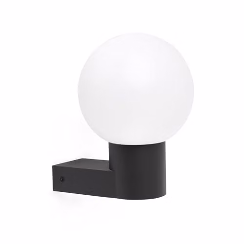 Netlighting Moon Modern Outdoor Wall Lamp, Dark Grey, IP44, E27, Max 15W