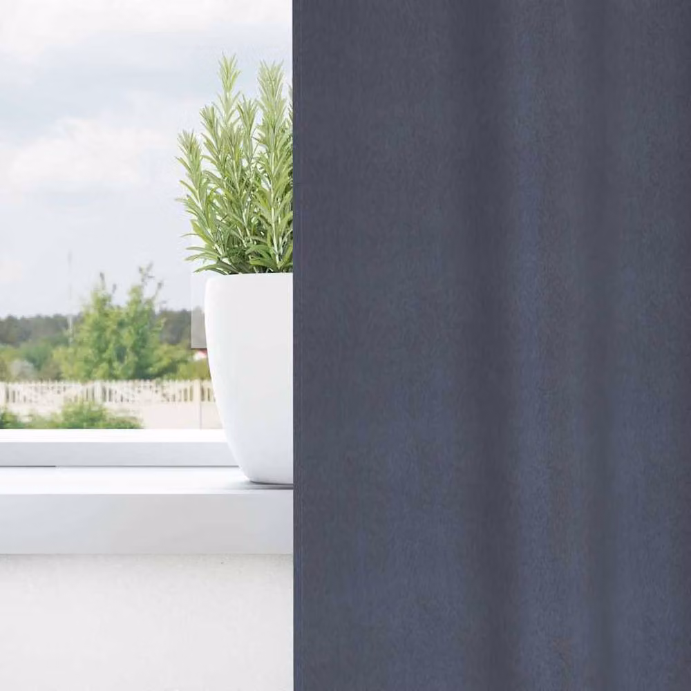 Berkfield Home Blackout Eyelet Curtains, 2 Pack, Anthracite Grey Polyester, H 260 x W 140 cm – 2