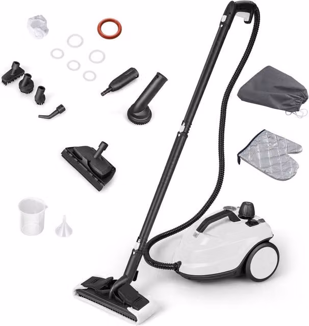 Costway 2000W High Pressure Floor Steam Cleaner in White