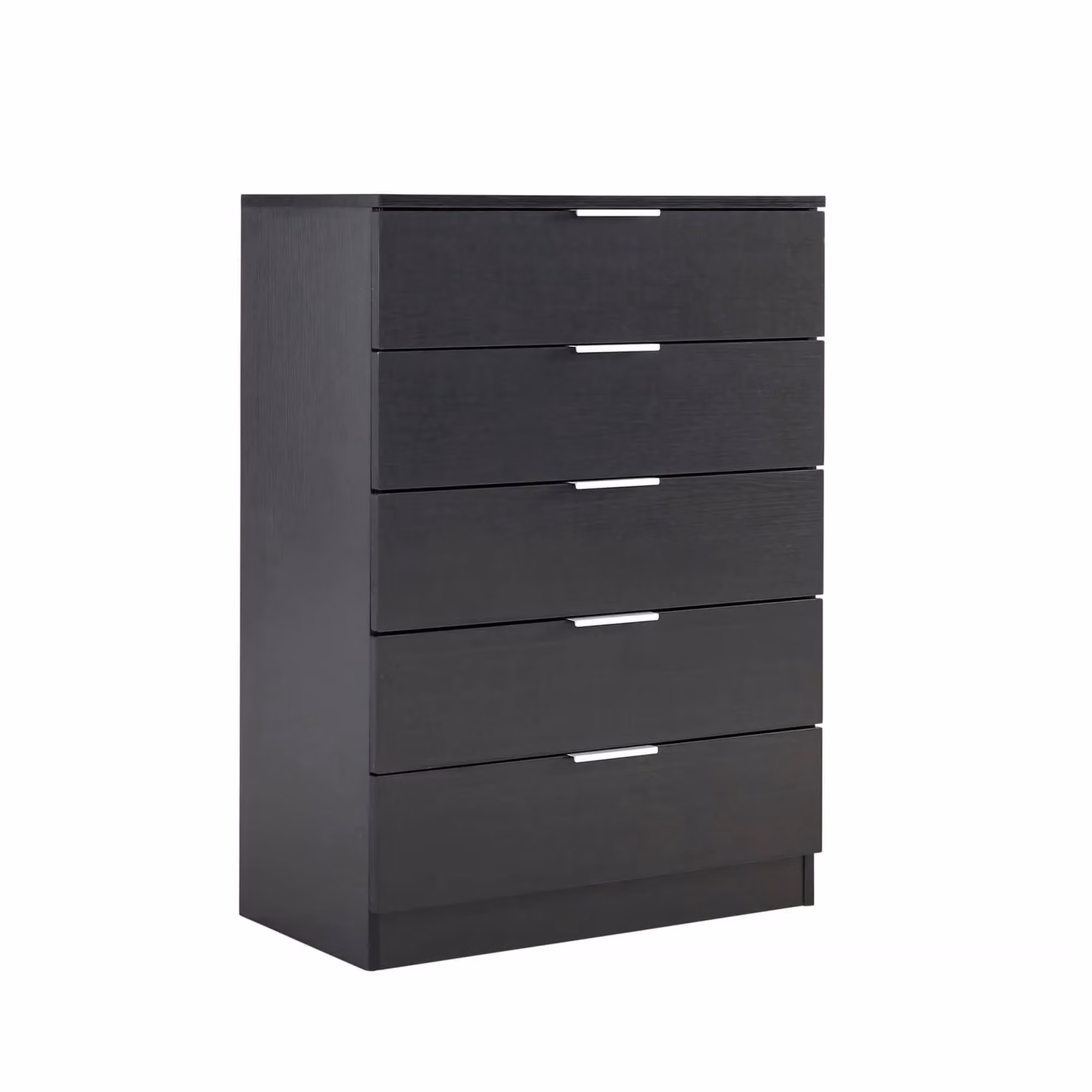 Home Source Phoenix 5 Drawer Chest of Drawers Bedroom Organiser in Black – 5