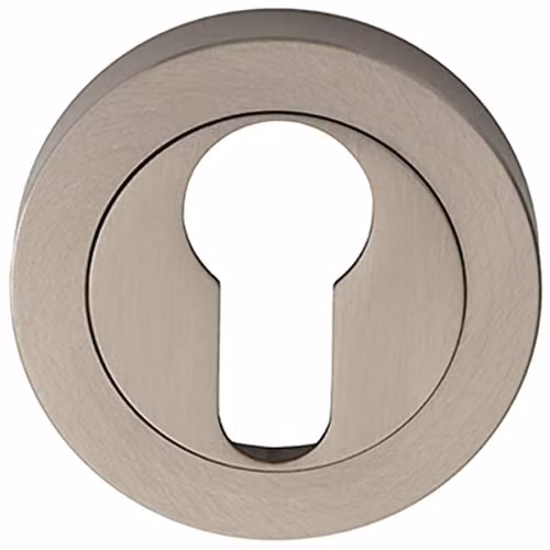 Loops 50mm Euro Profile Escutcheon in Brushed Silver with Concealed Fix – 1