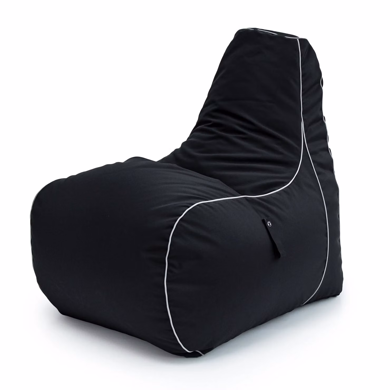GameOver Store Purifying Code Gaming High Back Bean Bag Chair in Black