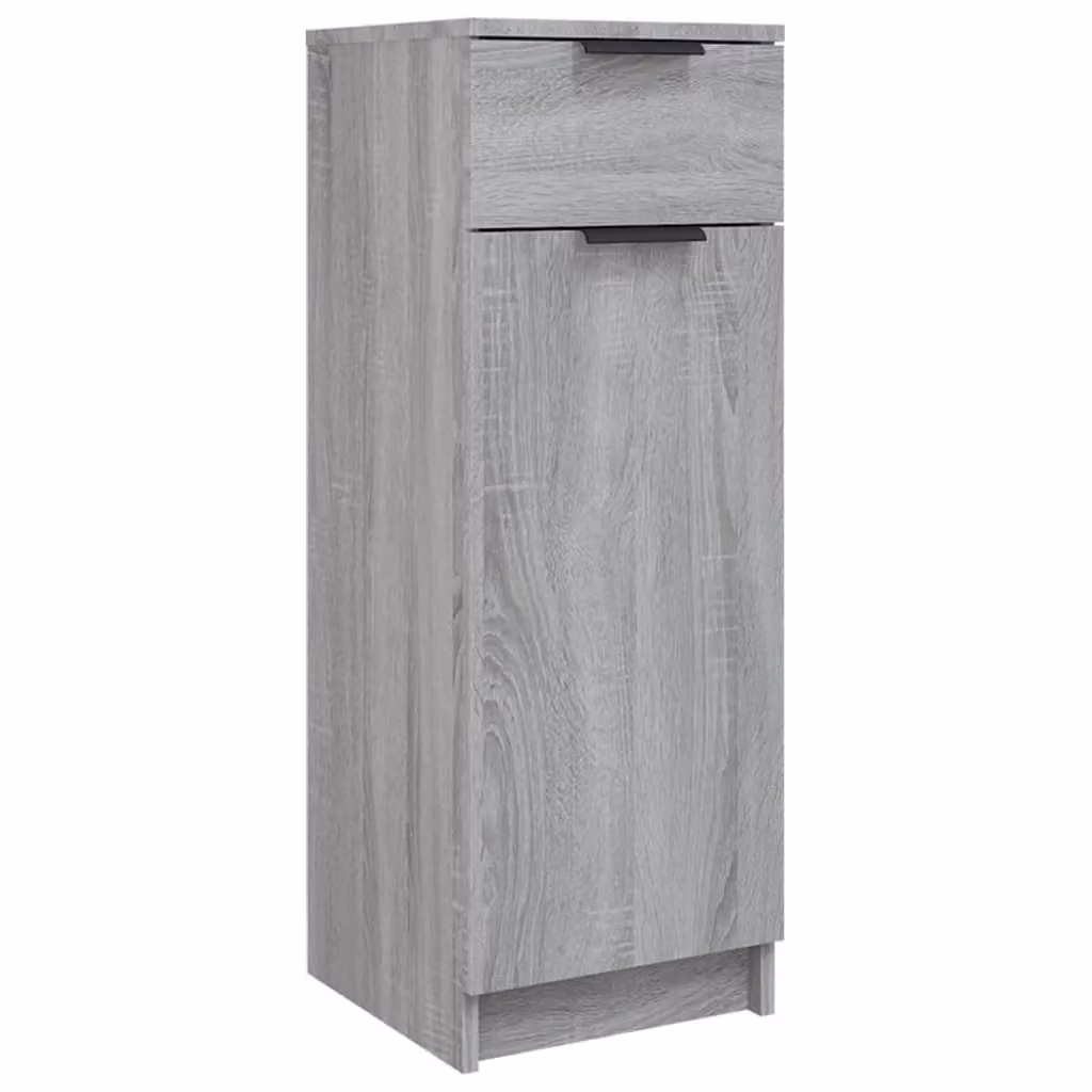 Berkfield Home Grey Sonoma Wall Mounted Bathroom Cabinet with Doors and Drawers, W/D/H: 32 x 34 x 90 cm – 2