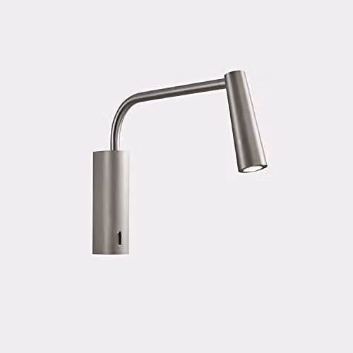Netlighting Gamma Extend LED Wall Reading Light with Adjustable Arm, Grey/Silver, 2.1W, 2700K, IP20