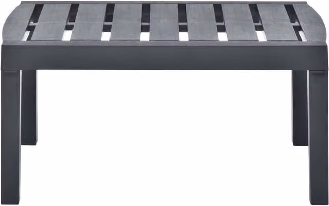 Berkfield Home Anthracite Garden Table, W/D/H: 78 x 55 x 38 cm