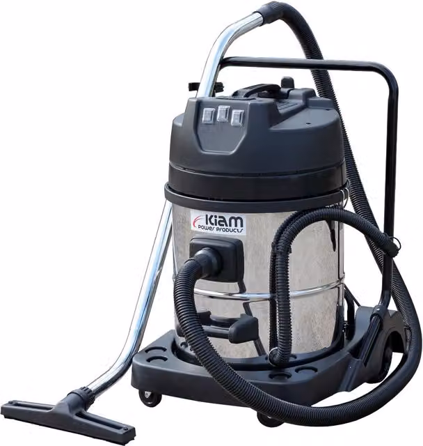Kiam KV60-3 3000W Triple Motor Industrial Wet and Dry Vacuum Cleaner, Blue with Stainless Steel
