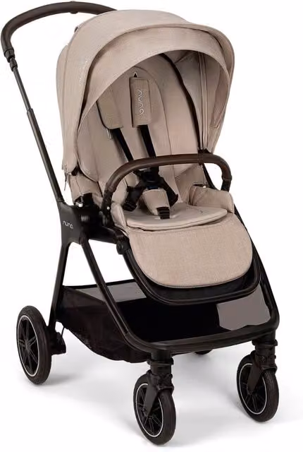 Nuna Triv Next Pushchair in Beige with One Hand Fold and Suspension