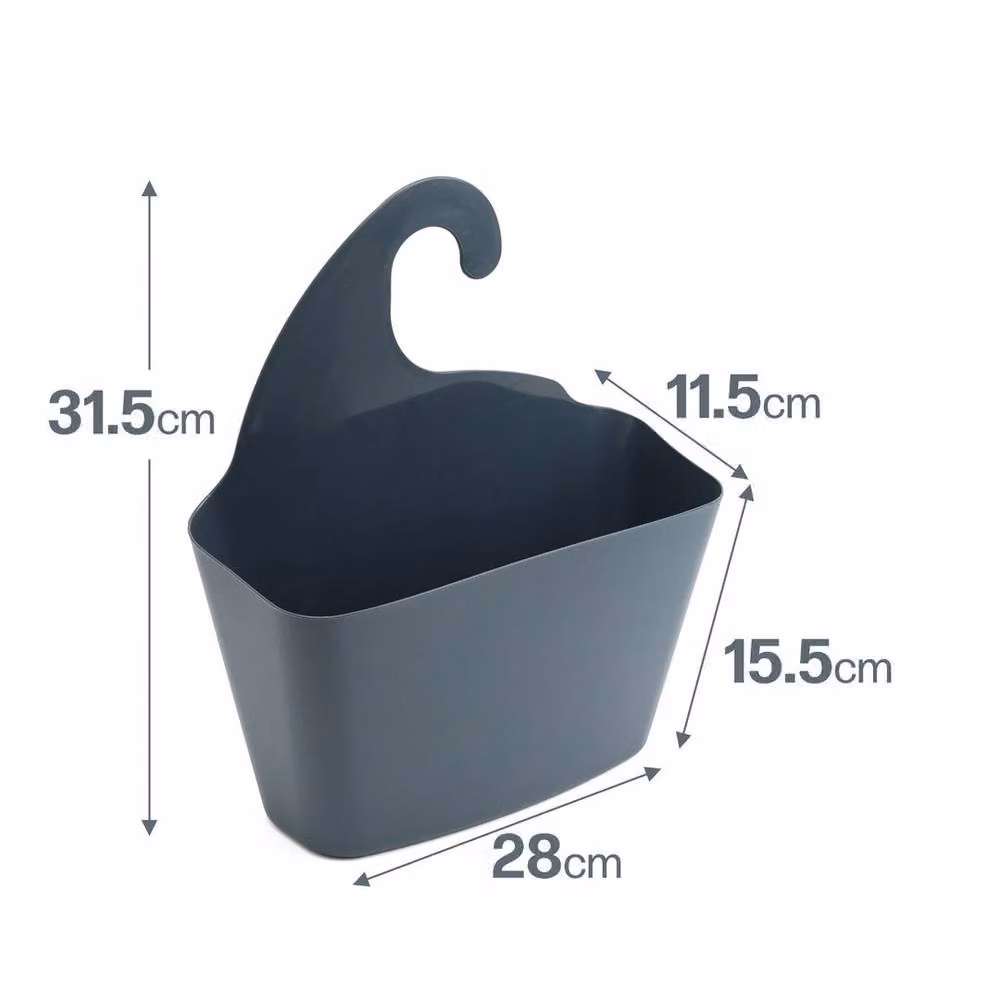 SPETLEK Grey Self-Draining Hanging Bathroom Storage Caddy Basket – 4
