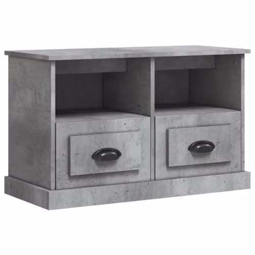 vidaXL Modern TV Cabinet in Smoked Oak, W/D/H: 80 x 35 x 50 cm – 1