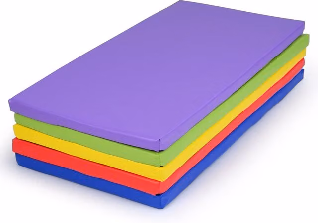 COSTWAY 5-Pack Multicolour Foam and Plastic Nap Mats for Children