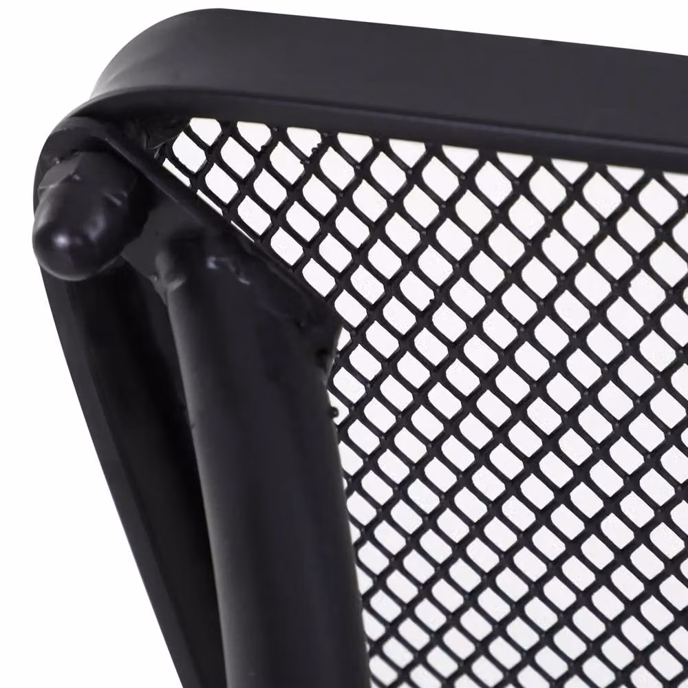 Wyld Haus Aritte Modern Black Matt Metal Square Outdoor Bistro Table W/D/H: 45 x 45 x 50 cm – 7