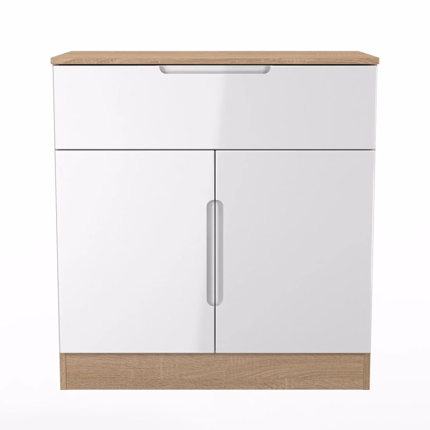 2 U Lucca Ready Assembled 1 Drawer 2 Door Sideboard in Light Oak – 2