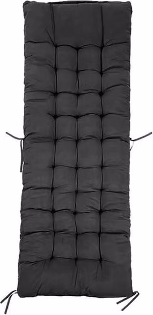 Kelvenix Replacement Outdoor Seat Cushion in Black with Thick Padding and UV Resistance