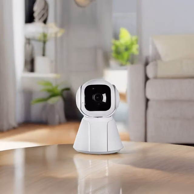 Livingandhome Potato Head Smart Pet Security Camera - White