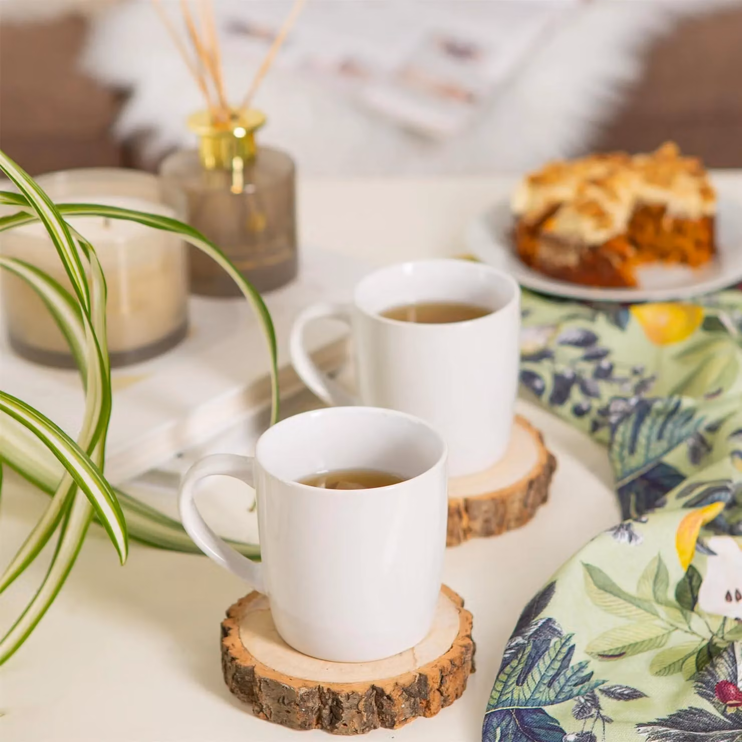 Argon Tableware Set of 4 White Stoneware Coffee Mugs, 350ml – 2