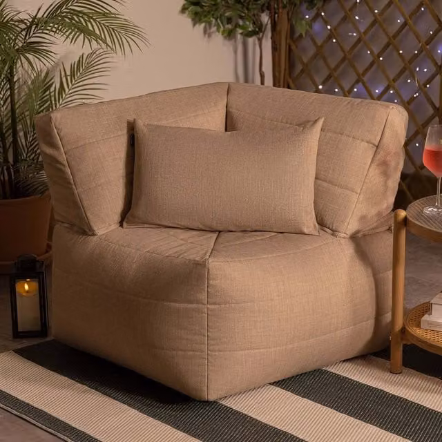 ICON Noa Corner Outdoor Woven Sofa in Natural