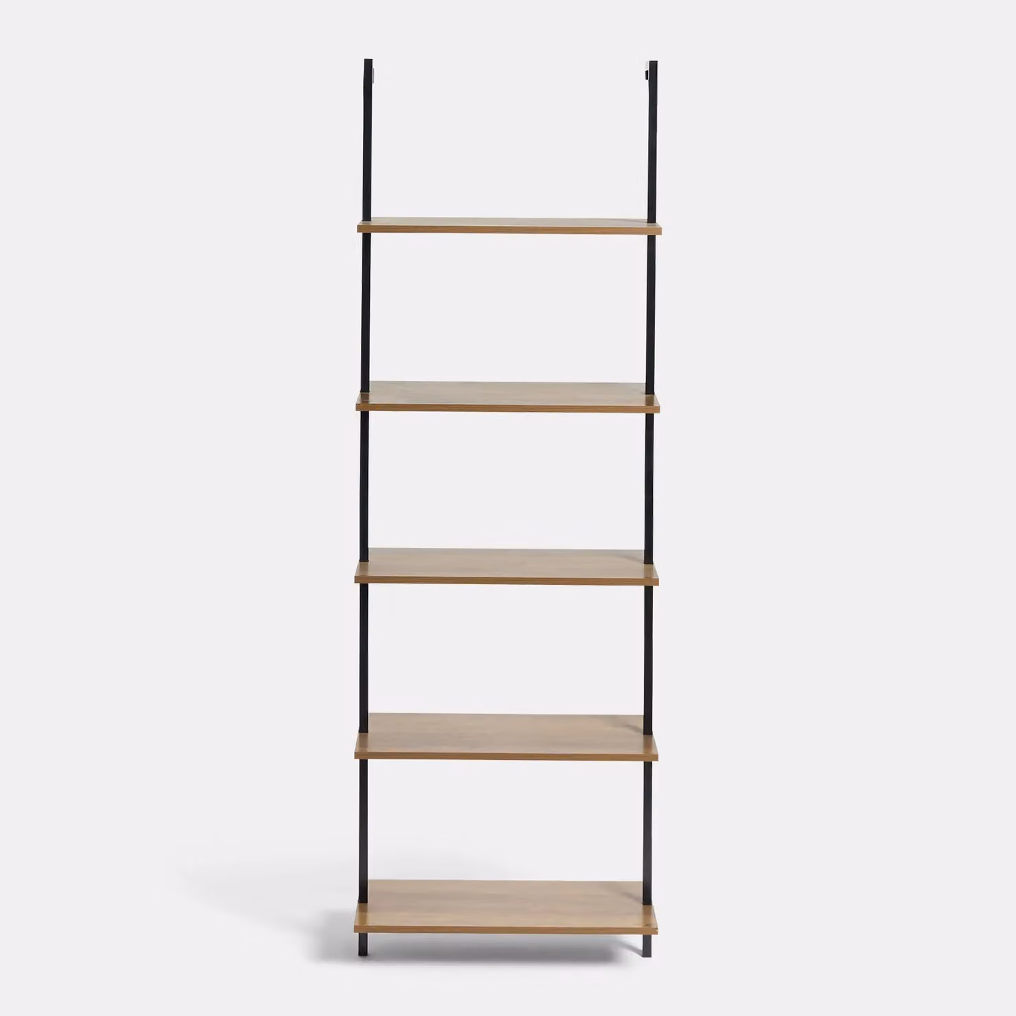 OHS 5 Tier Wall Mounted Industrial Wood Display Shelving Unit in Brown – 3