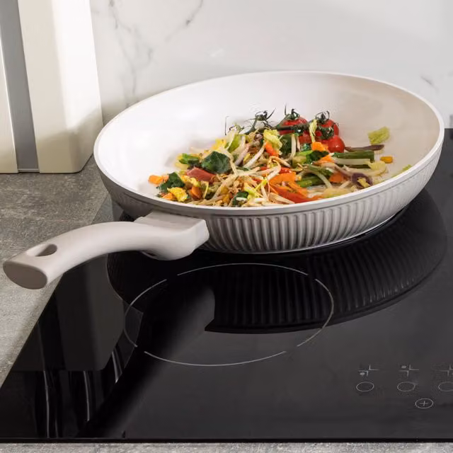 Haden Ceramic Frying Pan, 28 cm, Beige