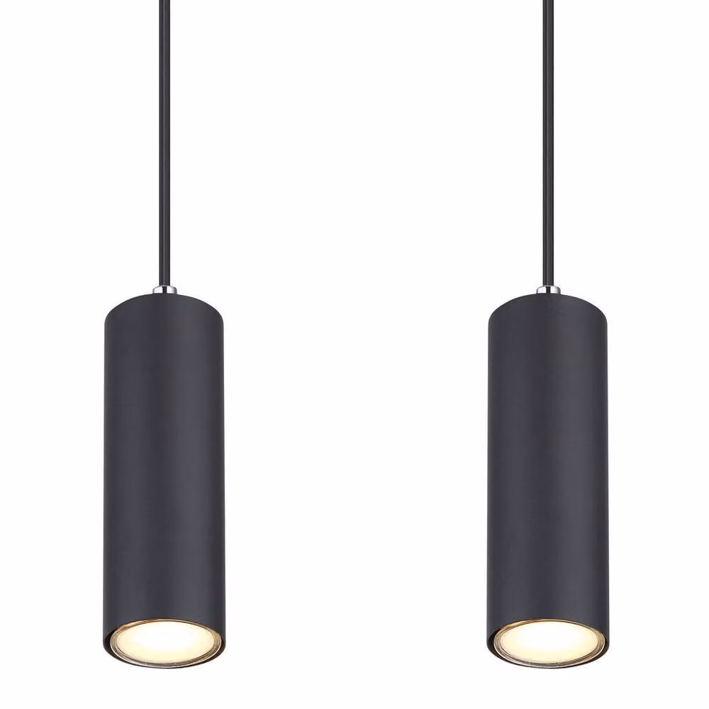 Netlighting Robby Bar Pendant Ceiling Light in Matt Black with 4x GU10 Sockets – 2