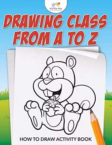 Kreative Kids Drawing from A to Z: How to Draw Activity Book for Children, Multicolour