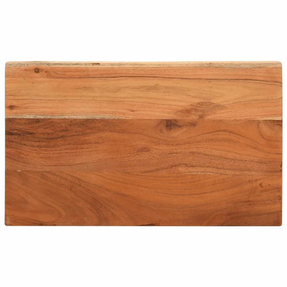 Berkfield Home Rectangular Solid Wood Acacia Table Top, Brown, W: 60 cm, D: 20 cm, H: 3.8 cm – 2