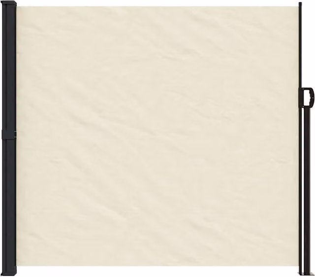 Berkfield Home Retractable Side Awning in Cream, W/H: 600 x 180 cm