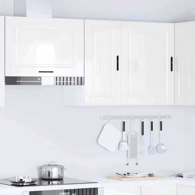 Berkfield Home Porto High Gloss White Kitchen Wall Cabinet W/D/H: 60 x 30 x 31 cm