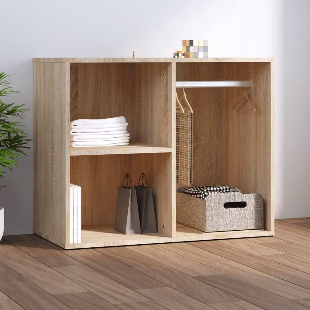 Berkfield Home Sonoma Oak Dressing Cabinet in Light Tan, W/D/H: 80 x 40 x 65 cm – 2