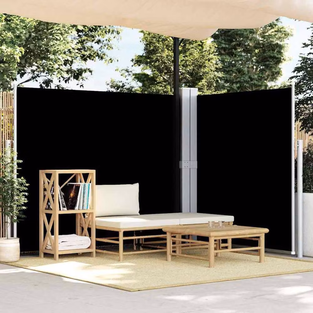 Berkfield Home Retractable Side Awning in Black, W/H: 600 x 180 cm – 2