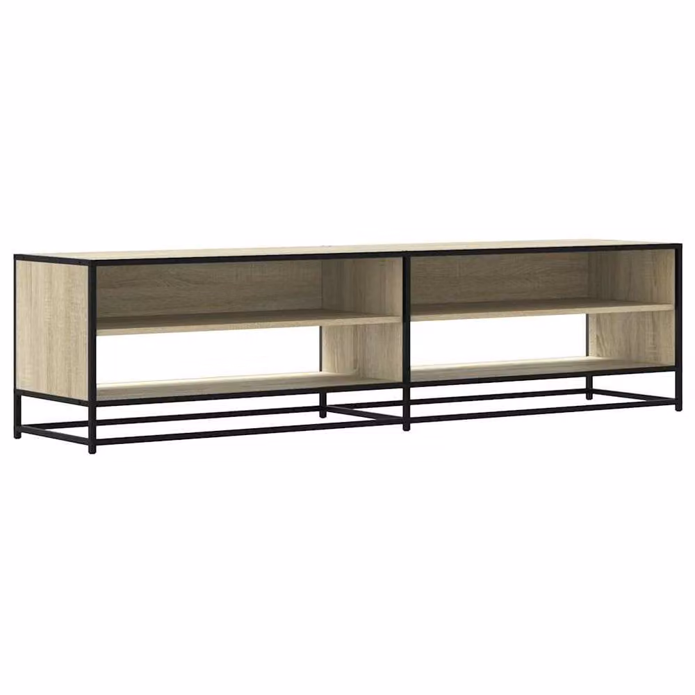 Berkfield Home TV Cabinet in Sonoma Oak Light Brown, W: 180.5 cm, D: 40 cm, H: 46 cm – 2