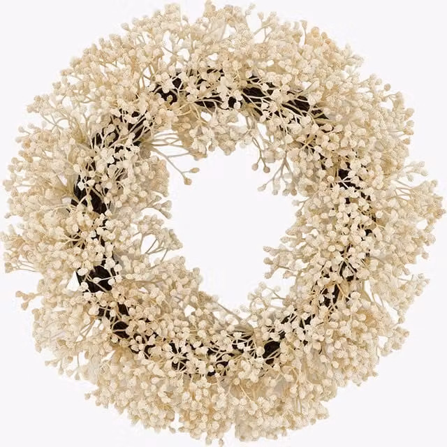 Perch & Parrow Nordic Woodland White Gypsophila Christmas Wreath