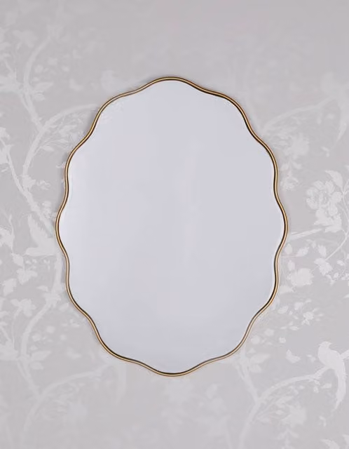 Laura Ashley Medora Oval Gold Wall Mirror