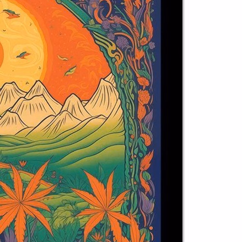 Ada Ingram Herbal Rhythm Festival Framed Multicolour Paper Poster – 2