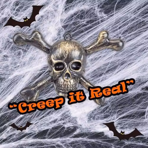 VFM e-Store Gold Skull and Crossbones Halloween Wall Decorations – 6