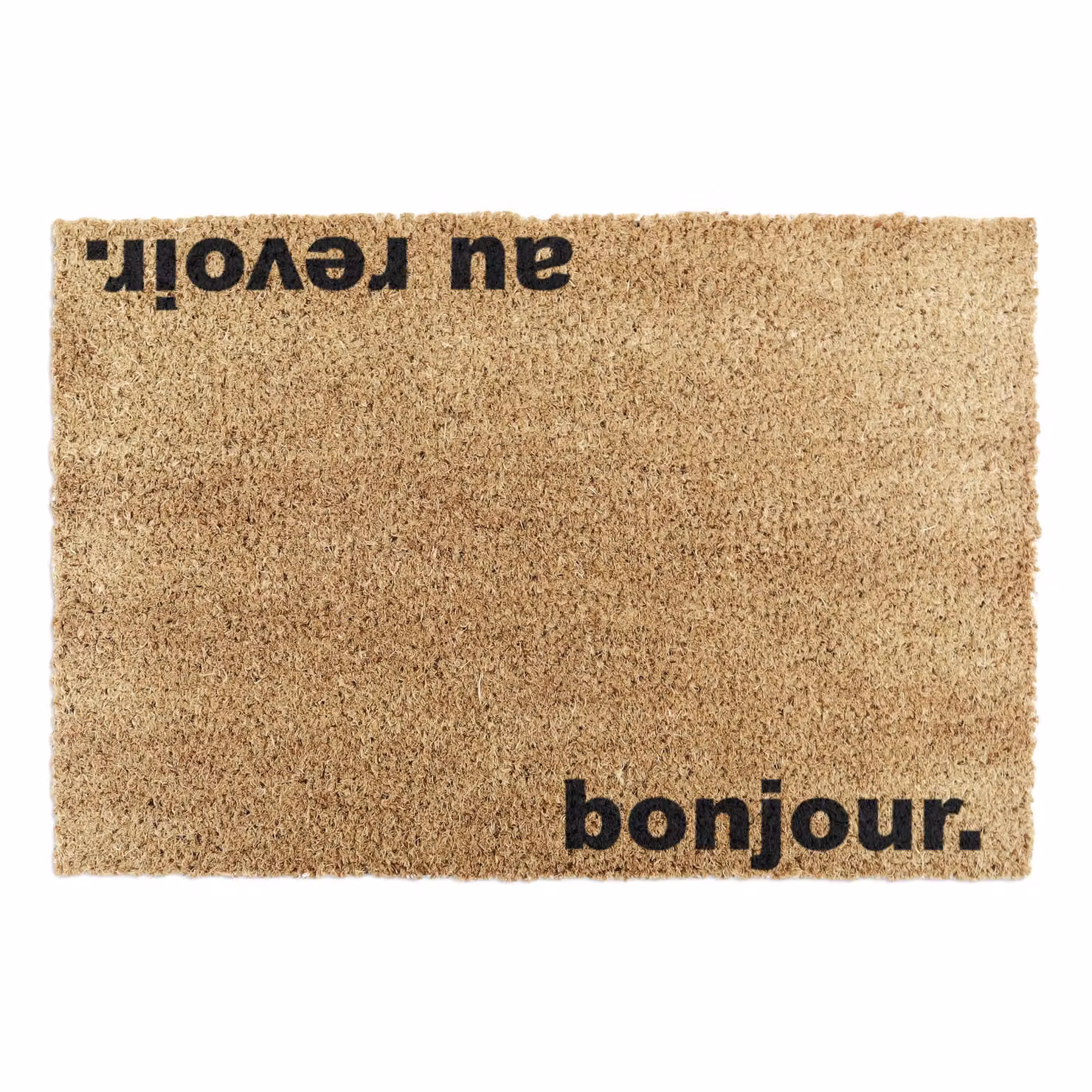 Artsy Mats Bonjour Au Revoir Doormat, Black, W: 60 cm, D: 40 cm – 4