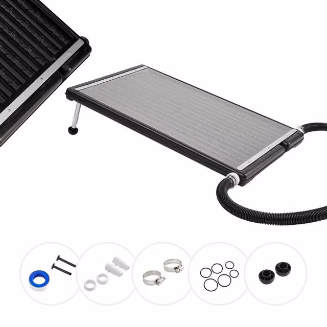 AREBOS Solar Pool Heater Collector in Black