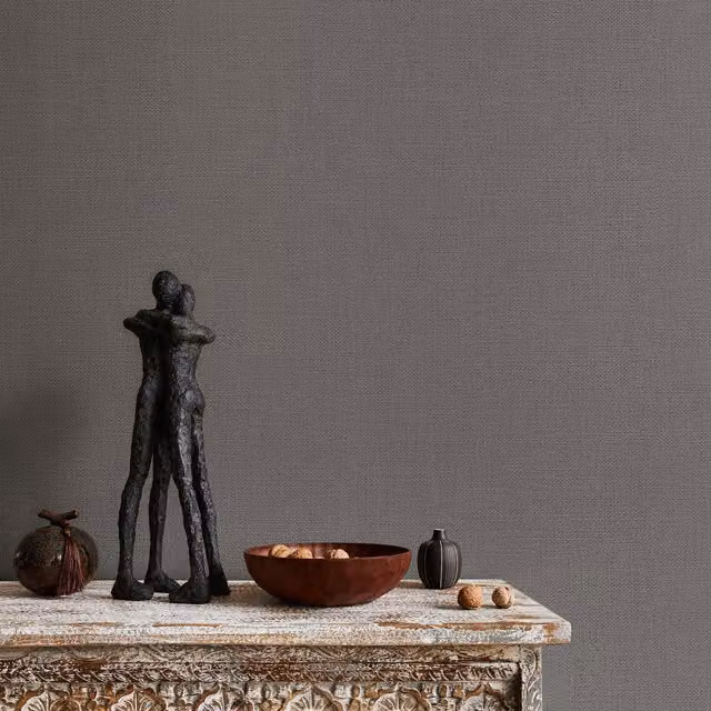Erismann Plain Brown Modern Pre-pasted Vinyl Wallpaper Roll