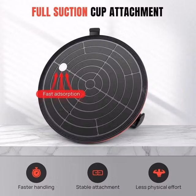 EONLION Heavy Duty 2X Vacuum Suction Cup Lifter in Black